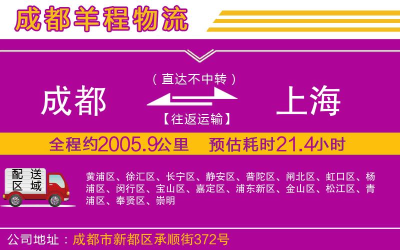 成都到上海專(zhuān)線