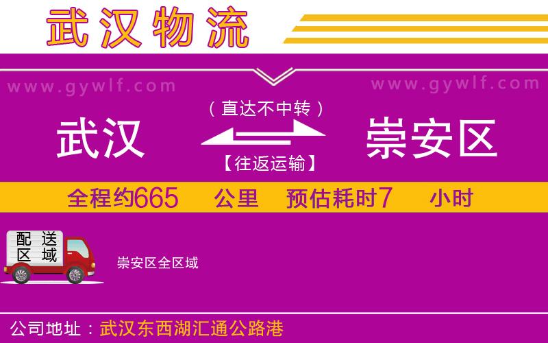 武漢到崇安區(qū)貨運(yùn)公司