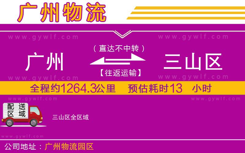 廣州到三山區(qū)物流公司