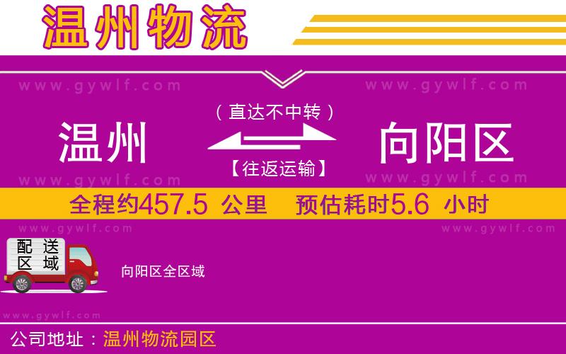 溫州到向陽區(qū)物流公司