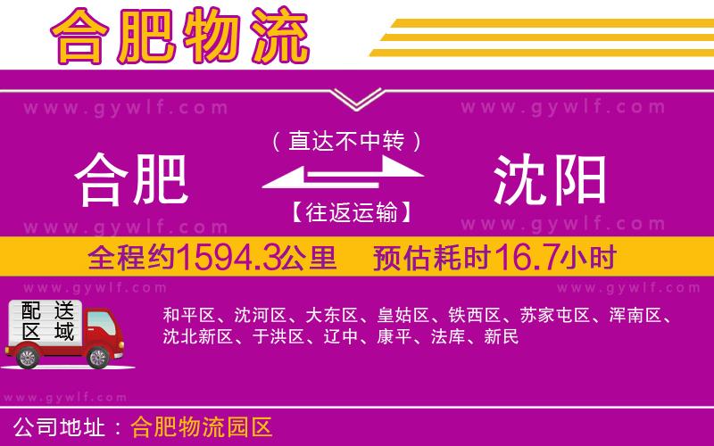 合肥到沈陽(yáng)物流公司