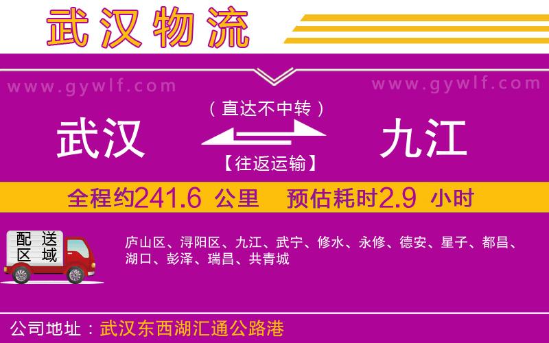 武漢到九江貨運(yùn)公司