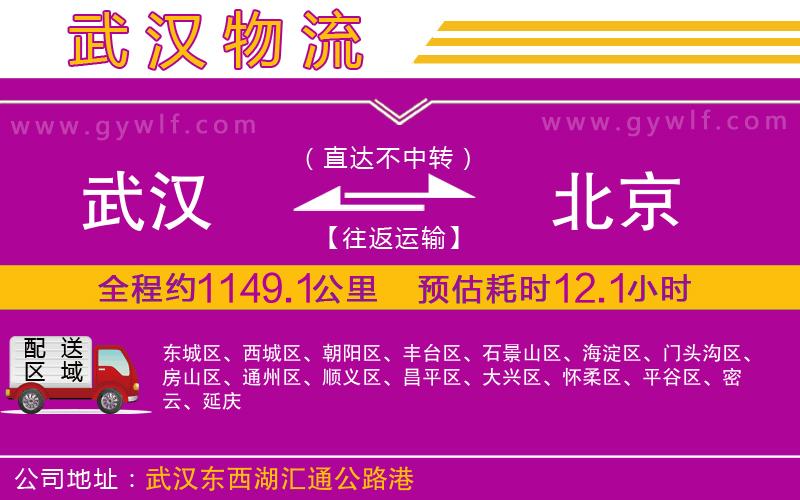 武漢到北京物流專(zhuān)線(xiàn)