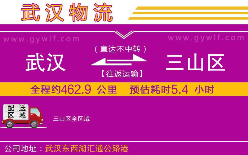 武漢到三山區(qū)貨運公司