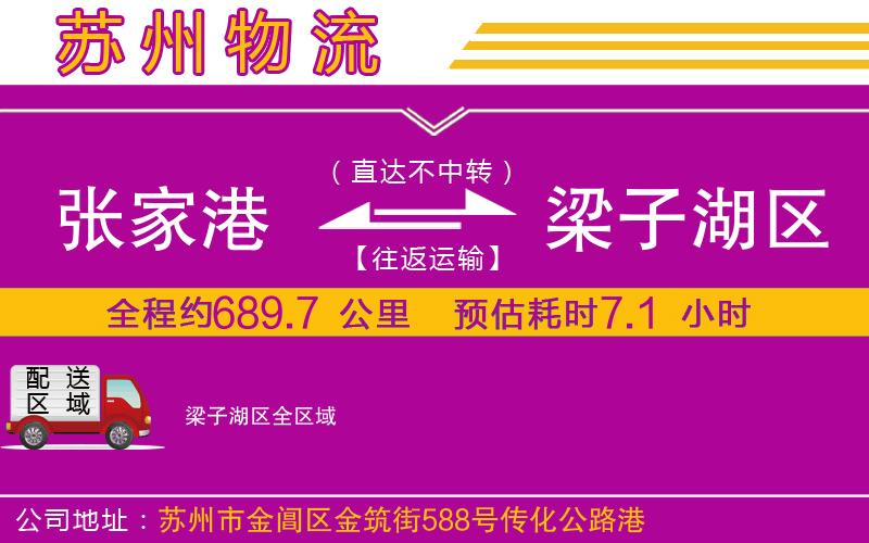 張家港到梁子湖區(qū)物流公司