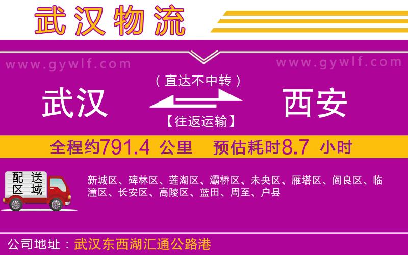 武漢到西安貨運公司