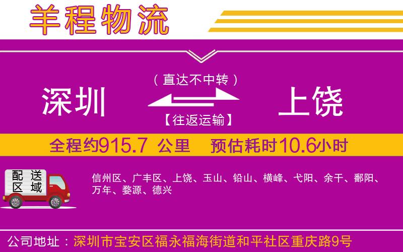 深圳到上饒物流公司