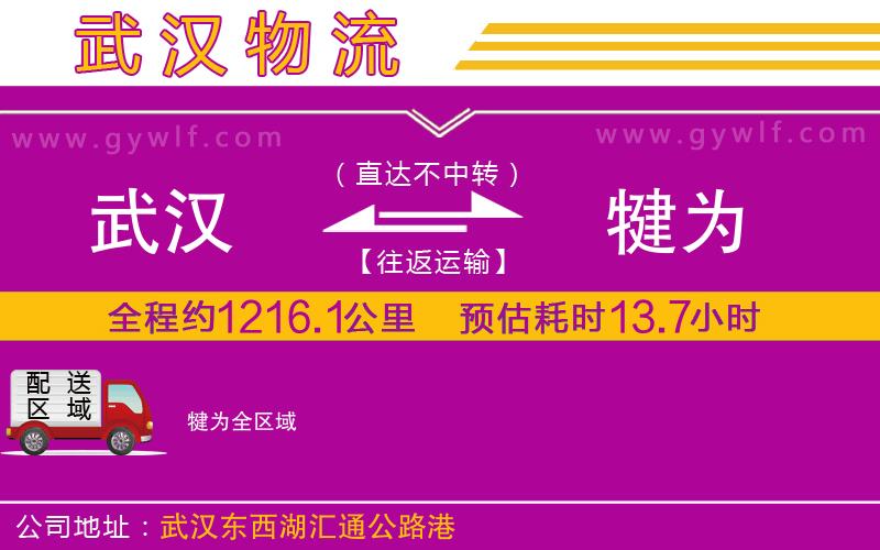 武漢到犍為貨運公司