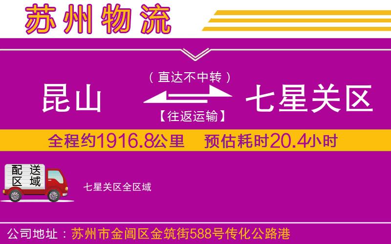 昆山到七星關(guān)區(qū)物流公司