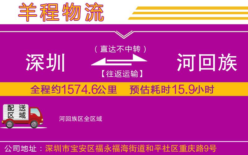 深圳到瀍河回族區(qū)貨運公司