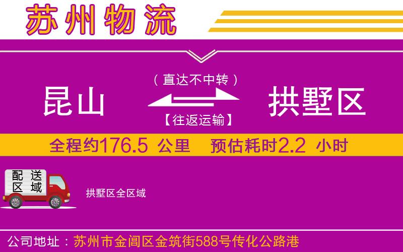 昆山到拱墅區(qū)物流公司