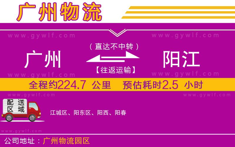 廣州到陽江物流公司