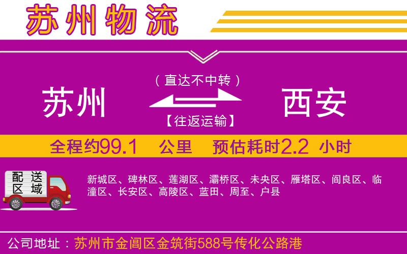 蘇州到西安物流專(zhuān)線