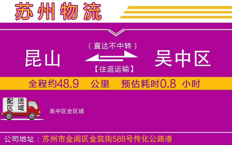 昆山到吳中區(qū)物流公司