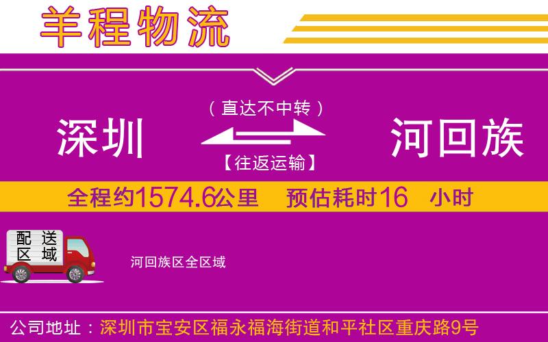 深圳到瀍河回族區(qū)物流專線