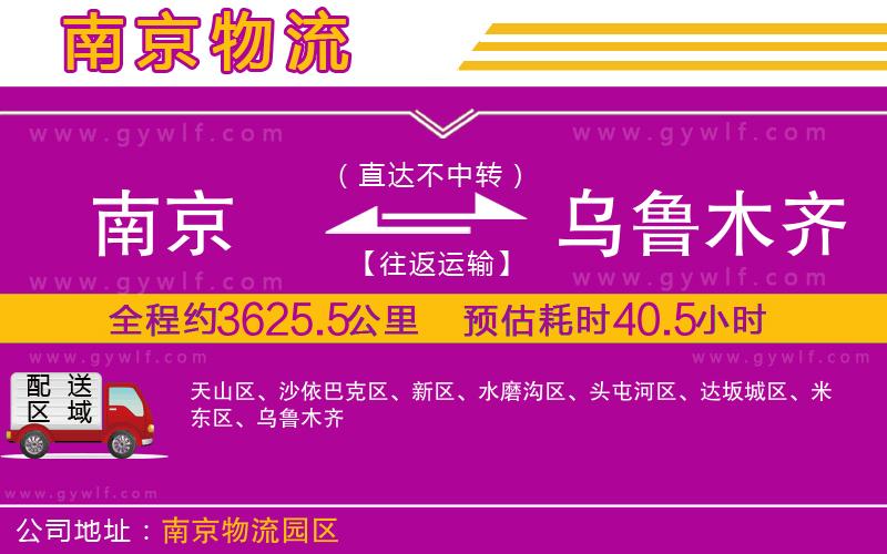 南京到烏魯木齊物流公司