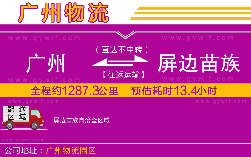 廣州到屏邊苗族自治物流公司