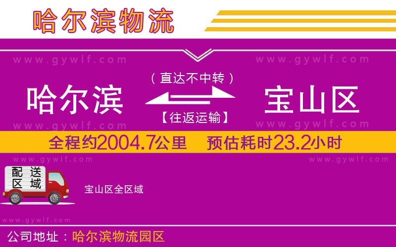 哈爾濱到寶山區(qū)物流公司