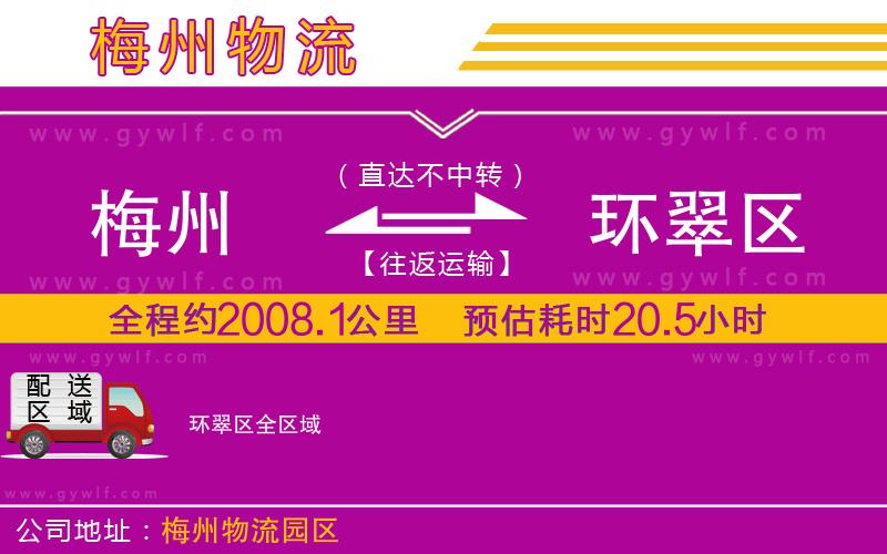 梅州到環(huán)翠區(qū)物流公司