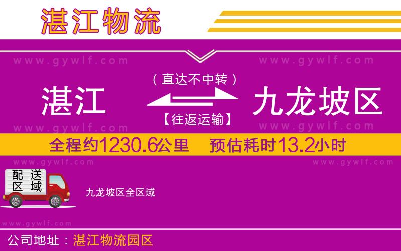 湛江到九龍坡區(qū)物流公司