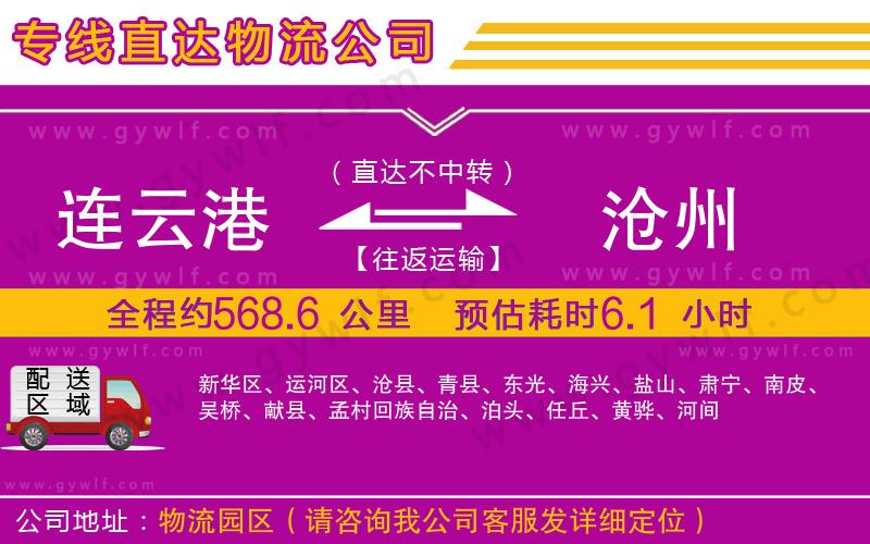 連云港到滄州物流公司