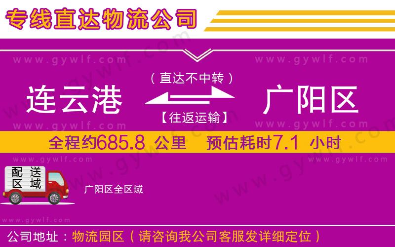 連云港到廣陽區(qū)物流公司