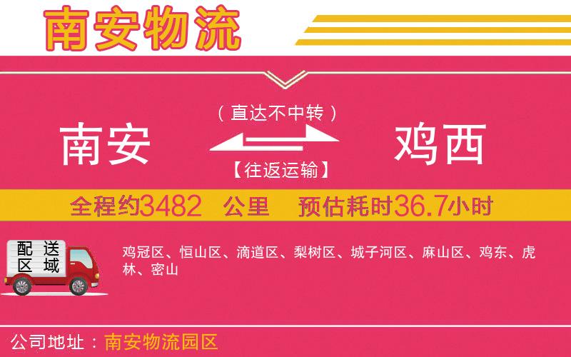 南安到雞西物流公司