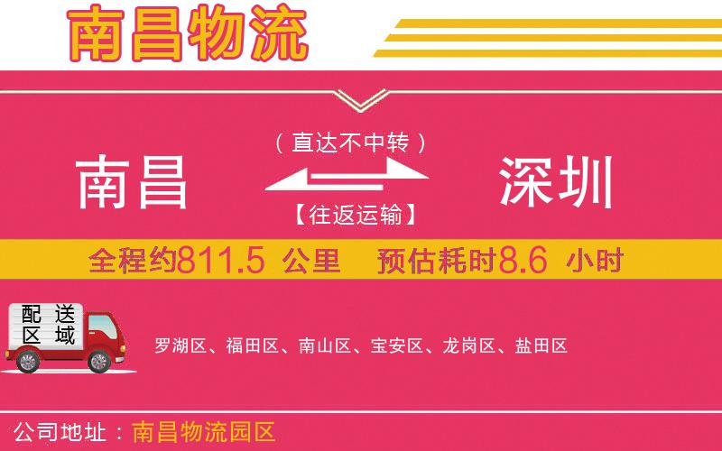 南昌到深圳物流公司