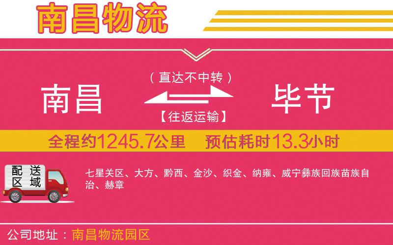 南昌到畢節(jié)物流公司