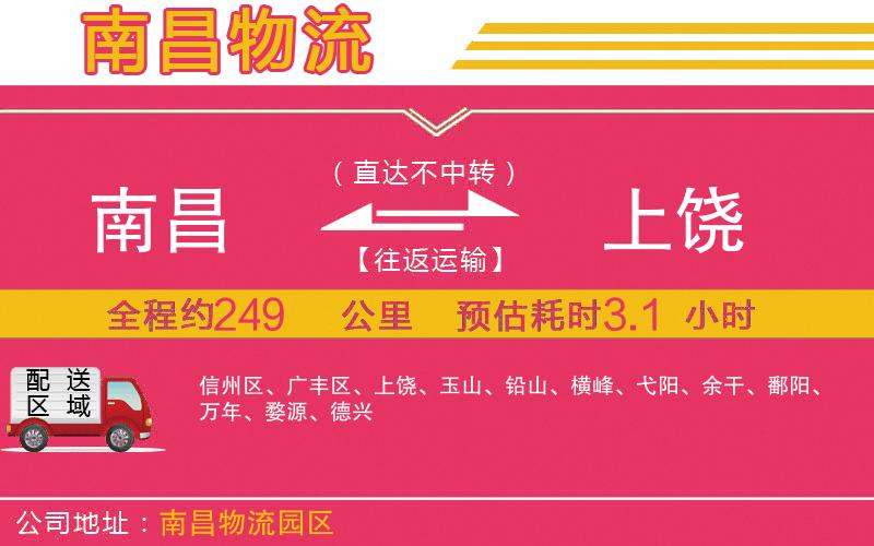 南昌到上饒物流公司