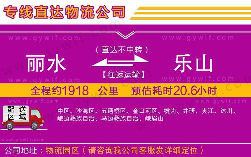 麗水到樂(lè)山物流公司