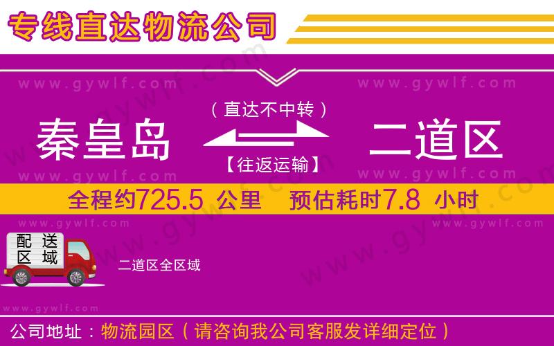 秦皇島到二道區(qū)物流公司