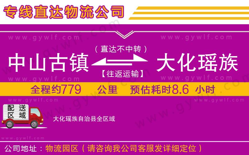 中山古鎮(zhèn)到大化瑤族自治縣物流公司