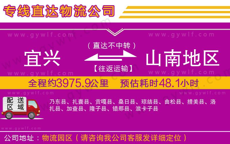 宜興到山南地區(qū)物流公司