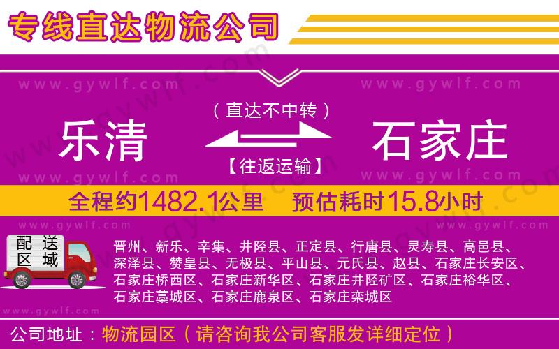 樂(lè)清到石家莊物流公司