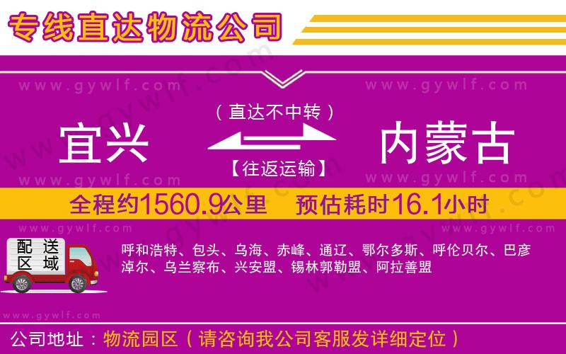 宜興到內(nèi)蒙古物流公司