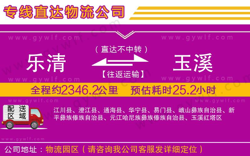 樂清到玉溪物流公司