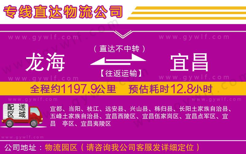 龍海到宜昌物流公司