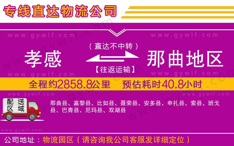 孝感到那曲地區(qū)物流公司