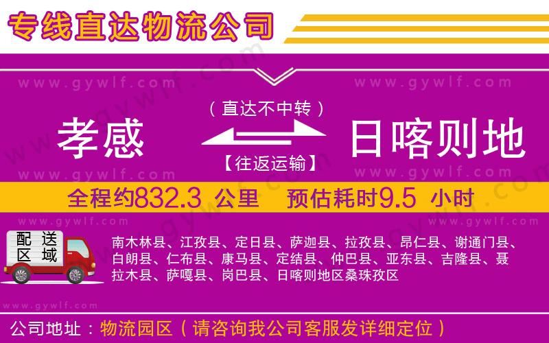 孝感到日喀則地區(qū)物流公司