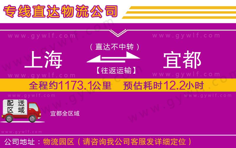 上海到宜都貨運公司