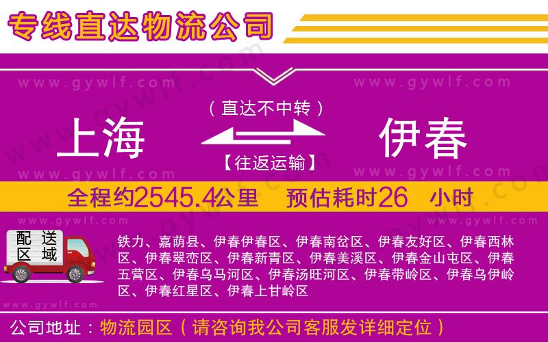 上海到伊春貨運(yùn)公司