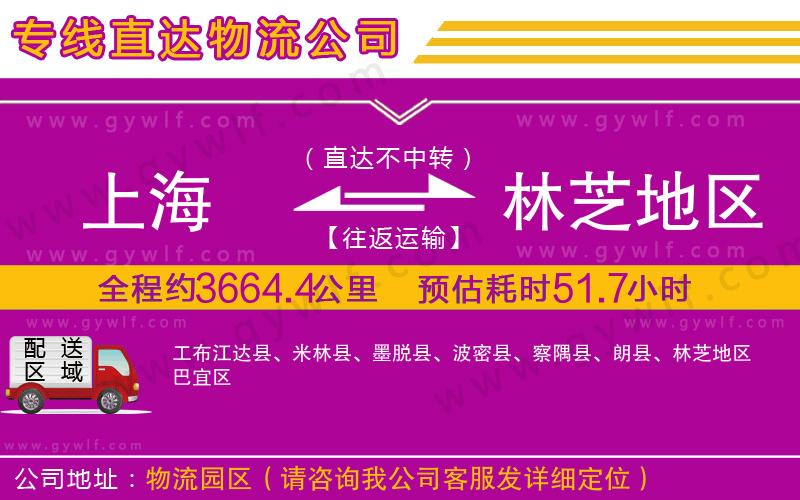 上海到林芝地區(qū)貨運(yùn)公司