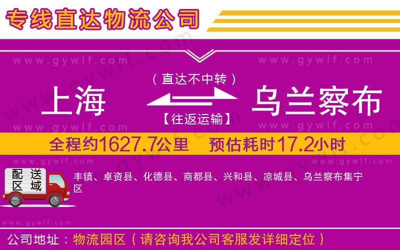 上海到烏蘭察布貨運(yùn)公司