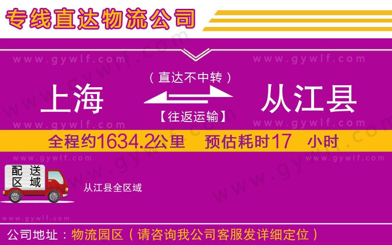 上海到從江縣貨運(yùn)專線