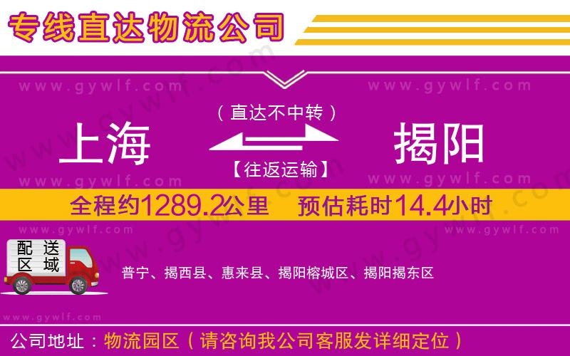 上海到揭陽貨運(yùn)專線