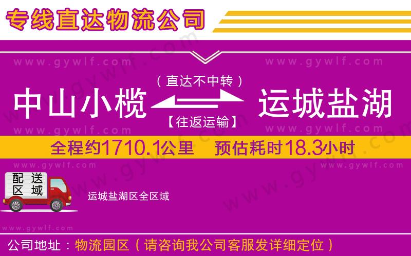 中山小欖到運(yùn)城鹽湖區(qū)物流公司