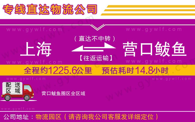 上海到營口鲅魚圈區(qū)貨運專線