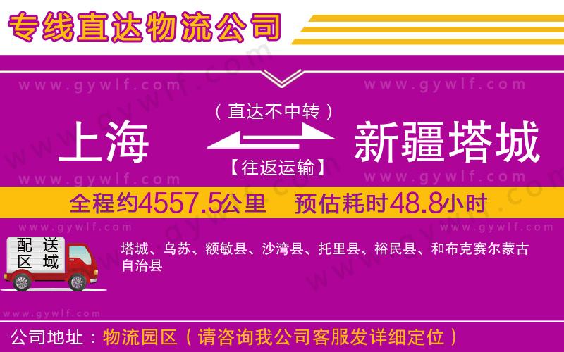 上海到新疆塔城地區(qū)貨運(yùn)專(zhuān)線