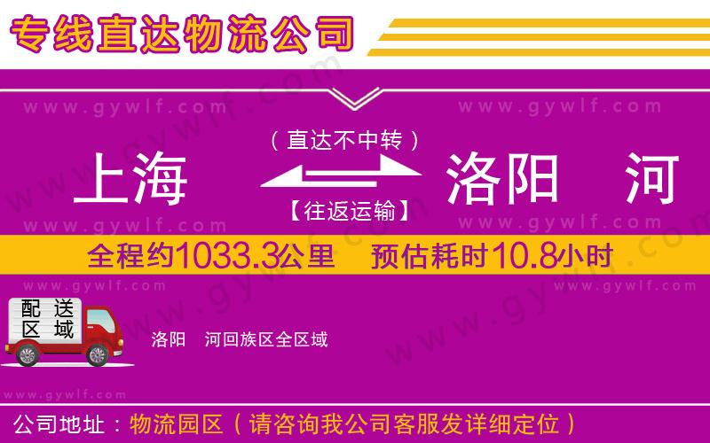 上海到洛陽瀍河回族區(qū)貨運公司